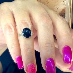 925 Silver Onyx Ring